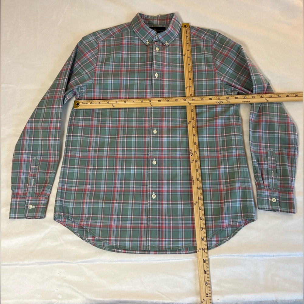 Ralph Lauren Green and Red Plaid‎ Button-Down Shirt Size XL/TG (18-20) - Picture 4 of 6